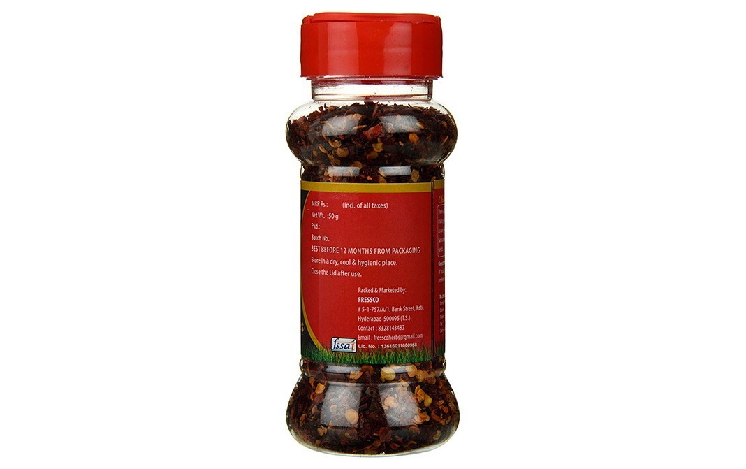 Fressco Nature's Garden Chilli Flakes    Bottle  50 grams